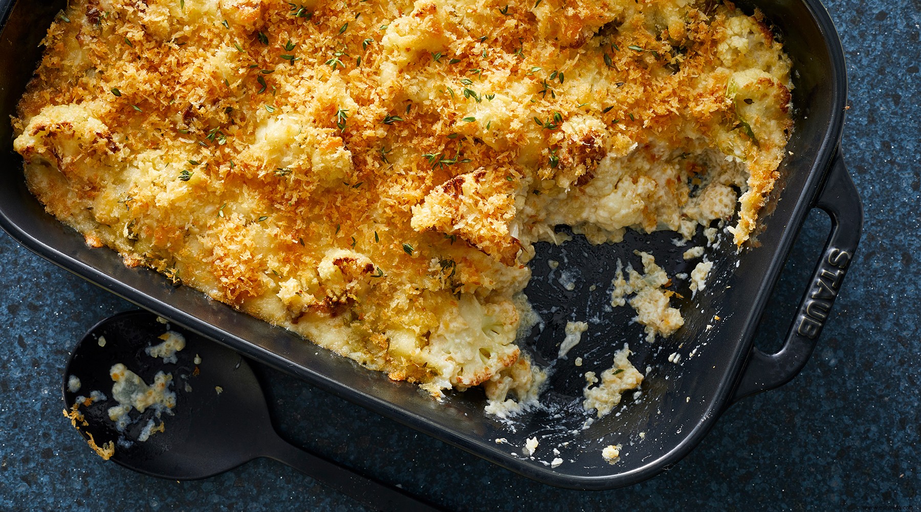 Quinoa al horno con queso y coliflor 