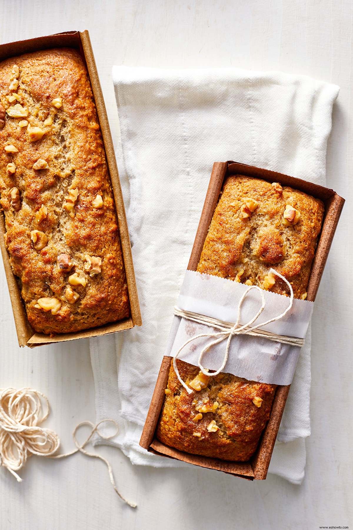 Receta de pan de plátano vegano 