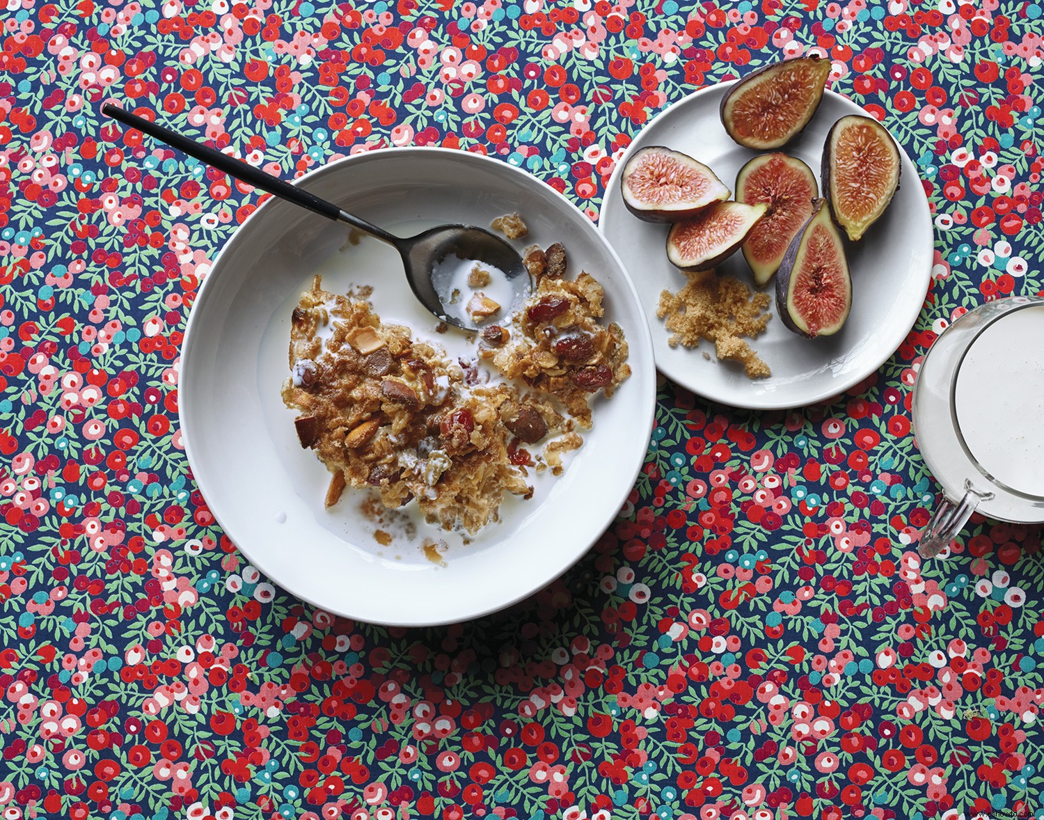 Avena al horno con arándanos y almendras 