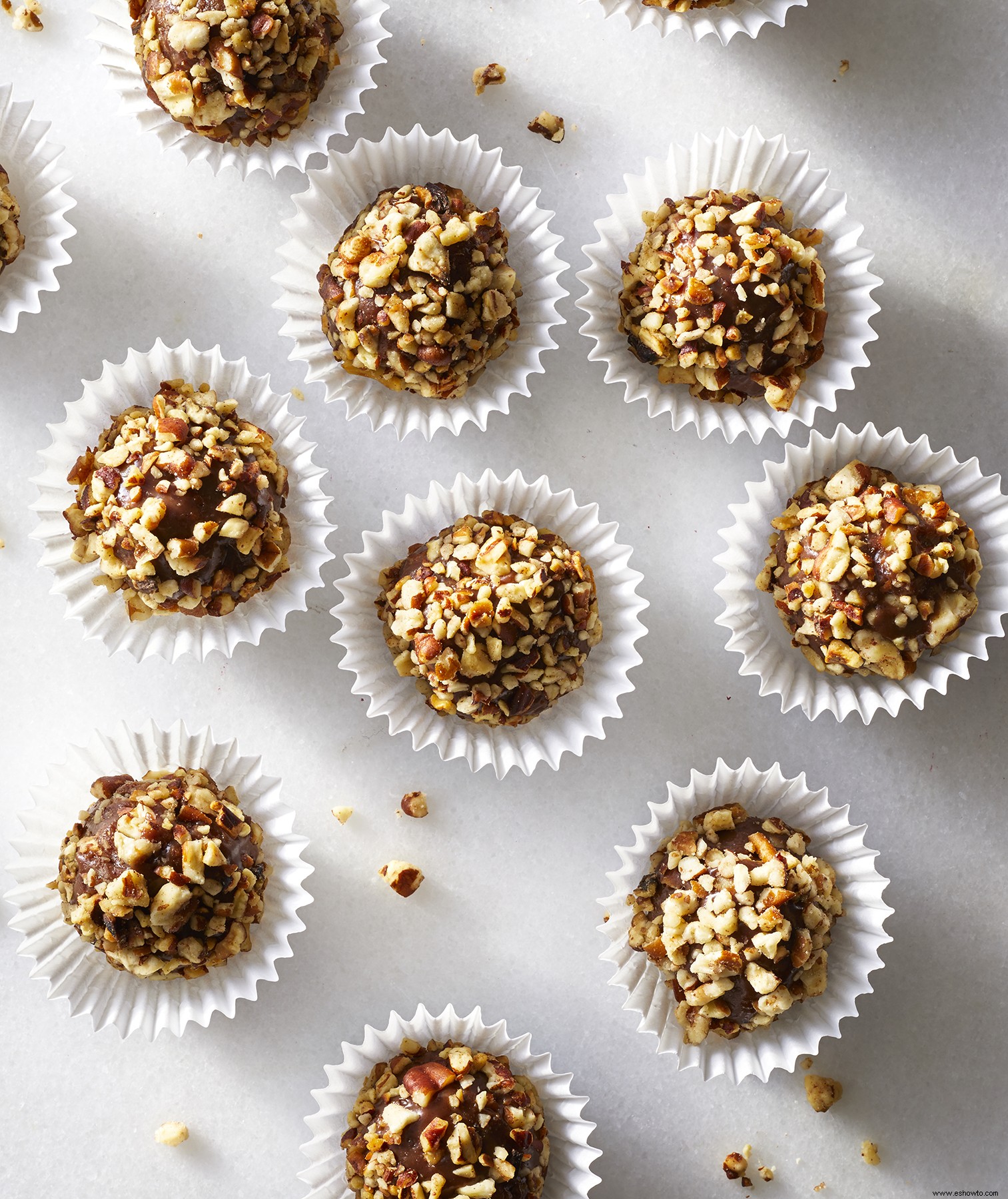 Bolas De Fudge De Chocolate Y Nueces 