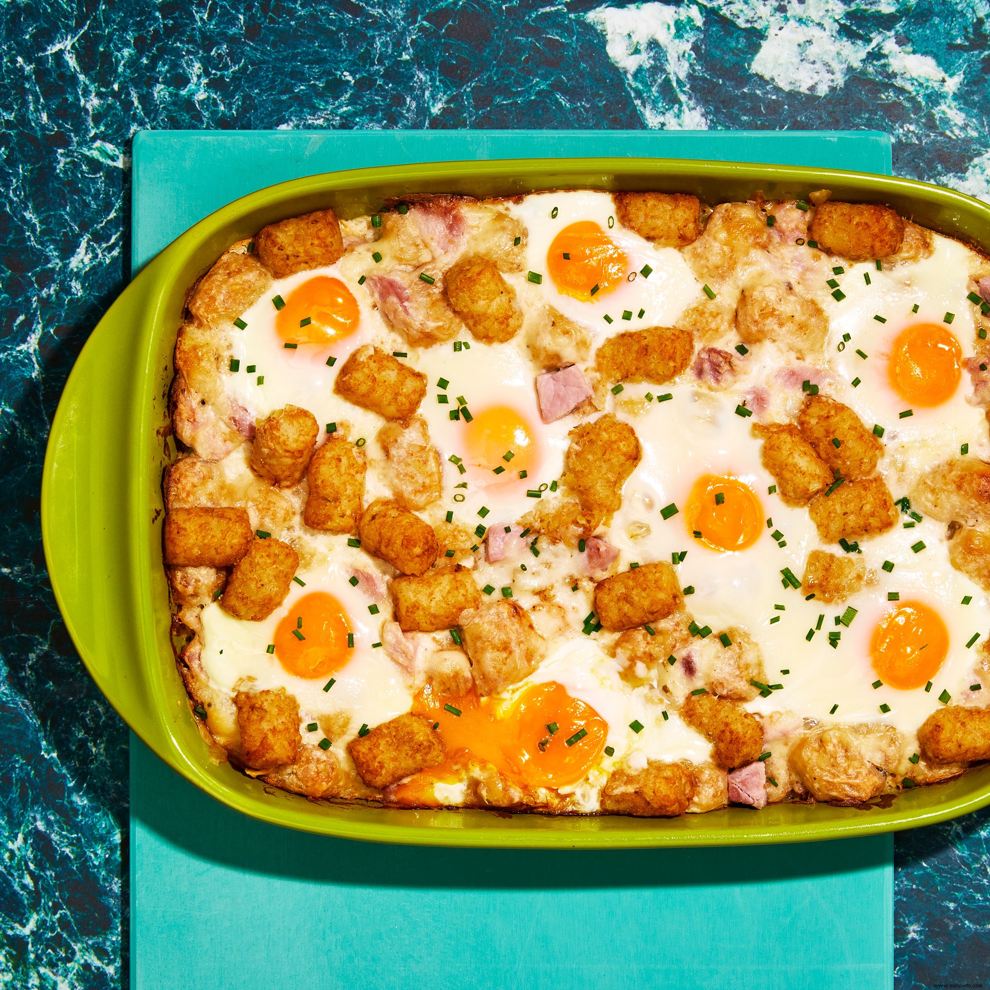 Cazuela de Croque Madame y Tot 