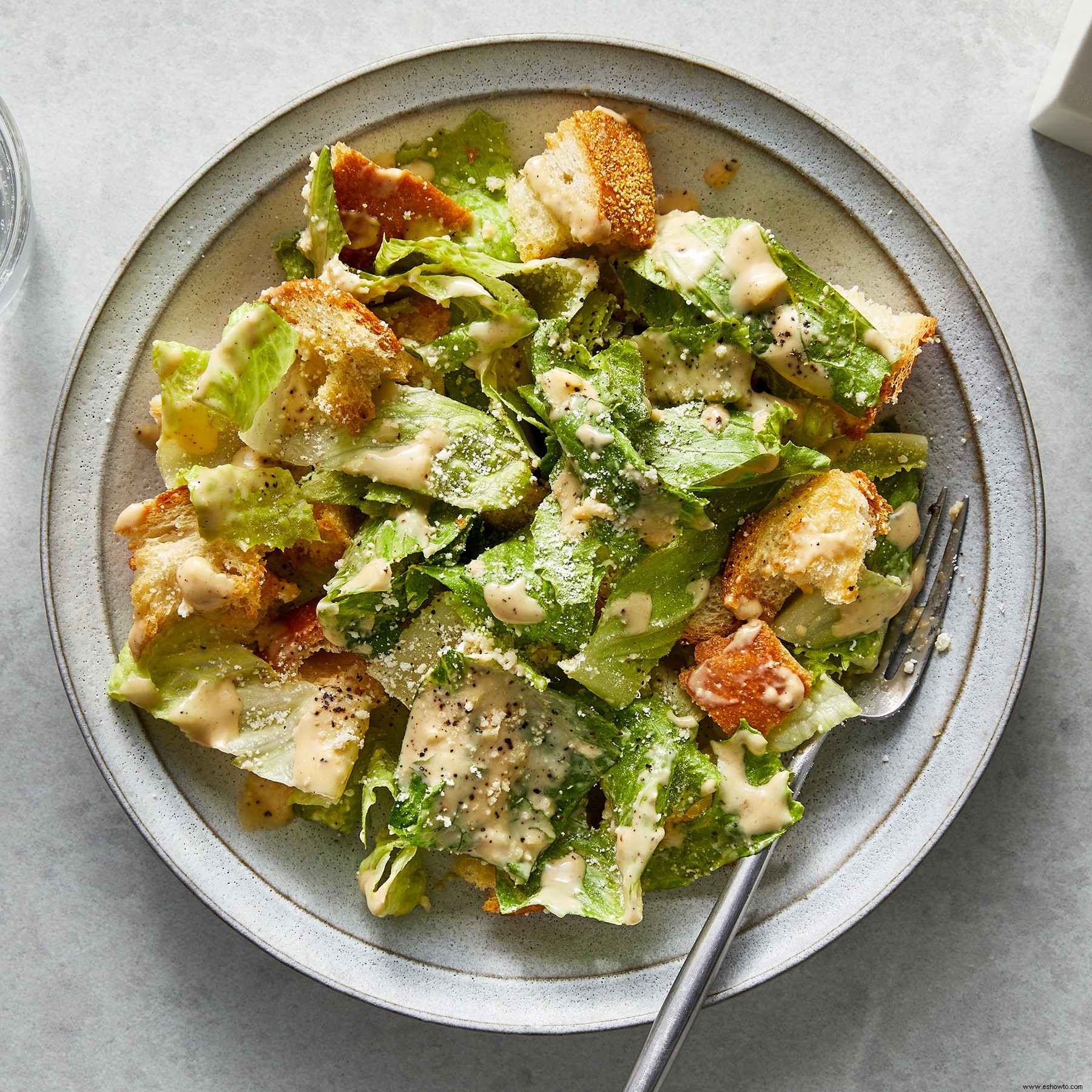 Ensalada César con miso 