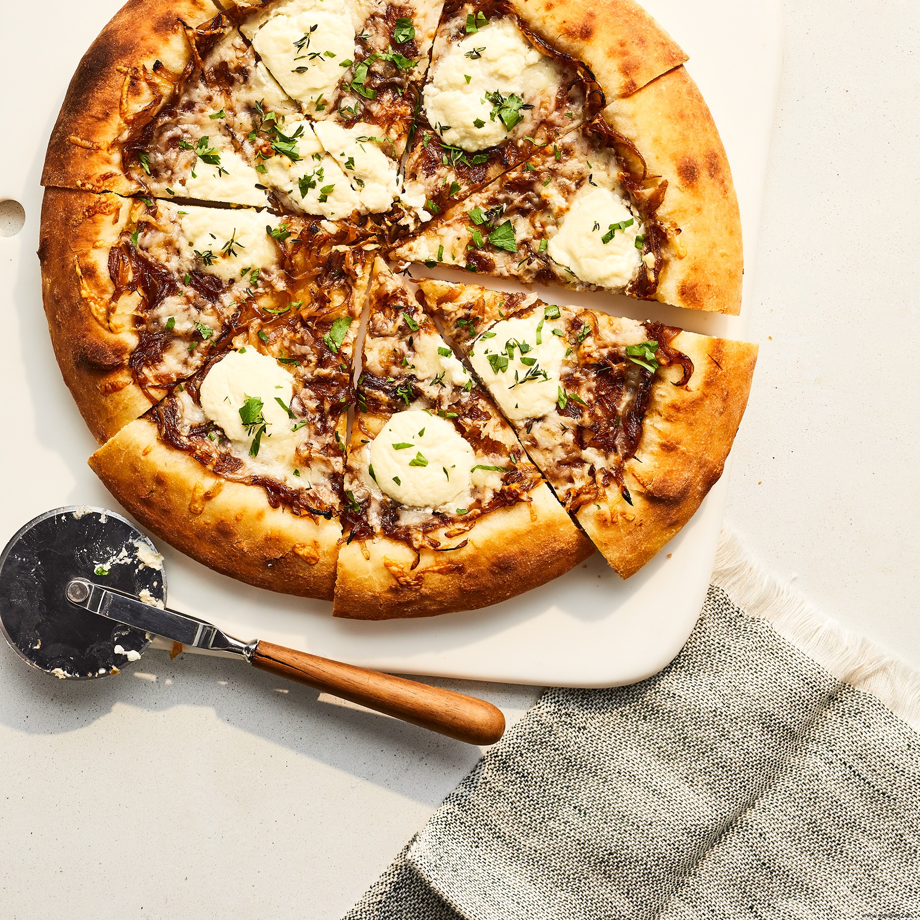 Pizza de sopa de cebolla francesa 