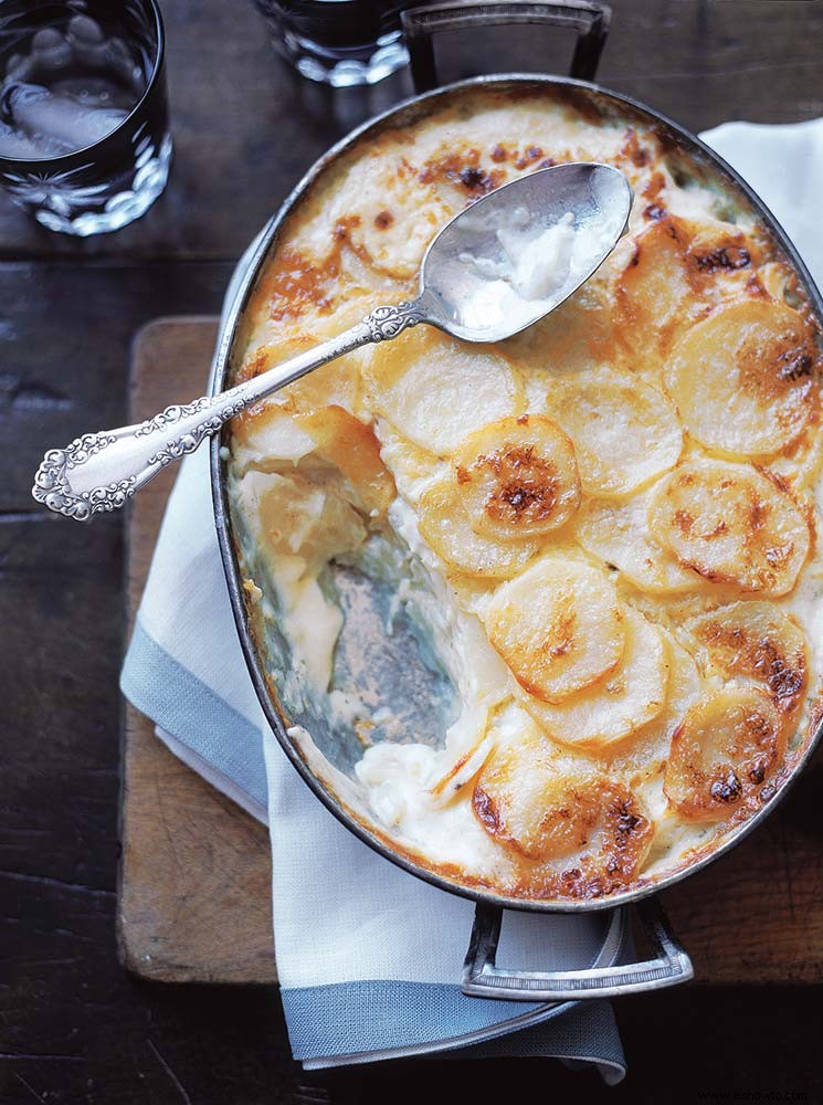 Patata Gratinada Con Rábano Picante 