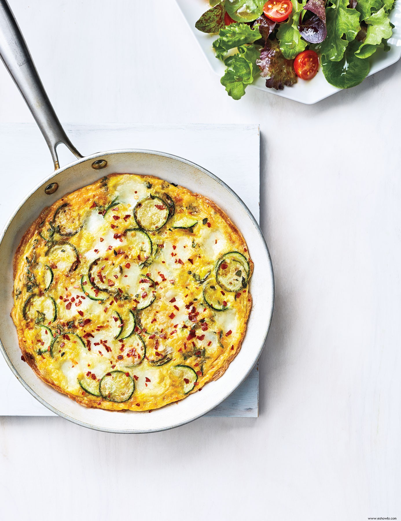 Frittata de calabacín y mozzarella 