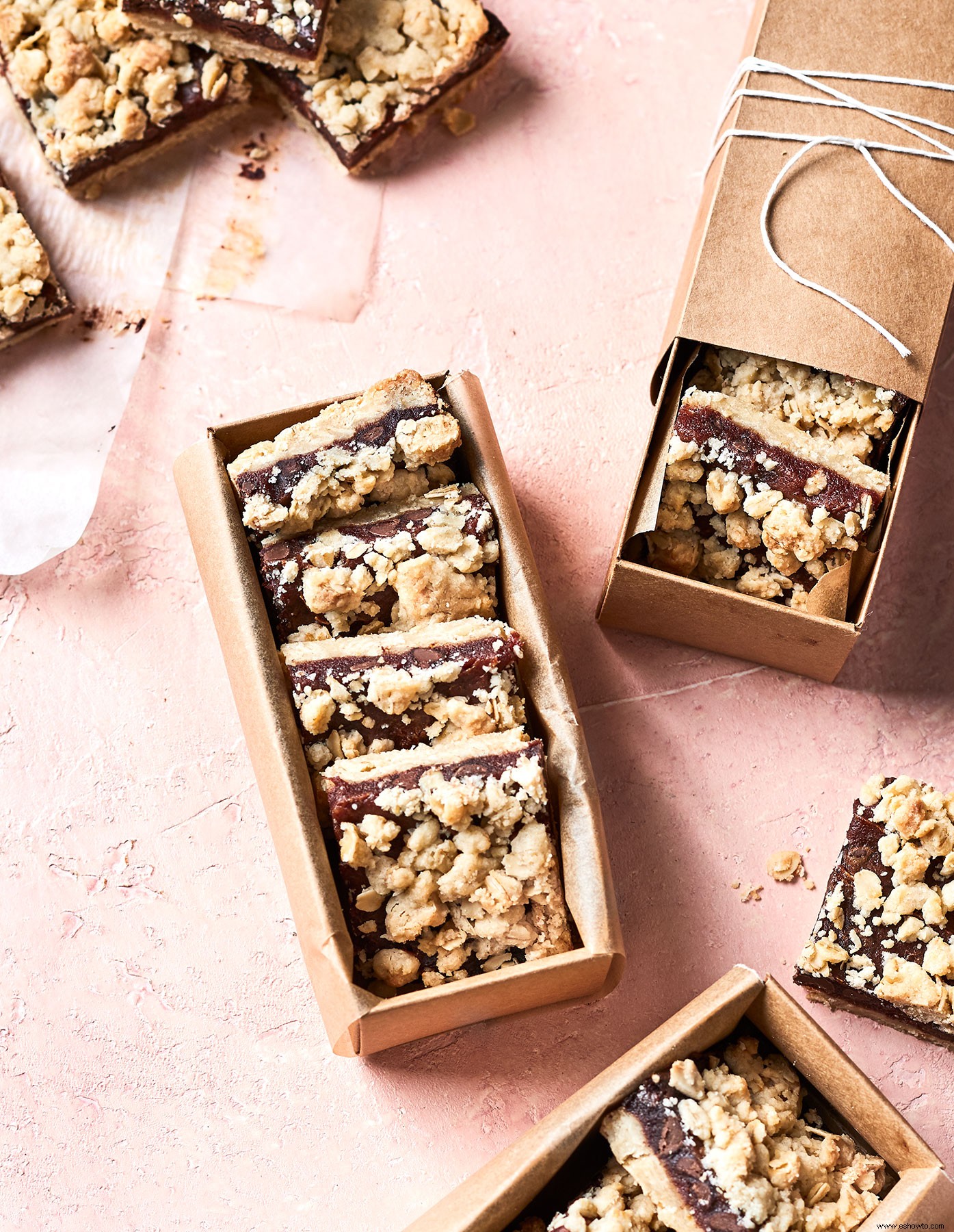 Receta de barras de chocolate, avena y dátiles 