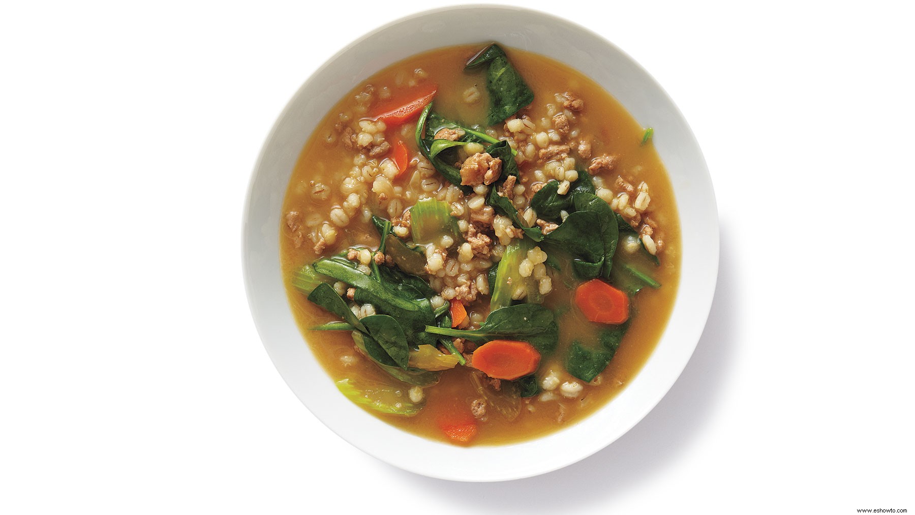 Sopa De Verduras Con Pavo Y Cebada 