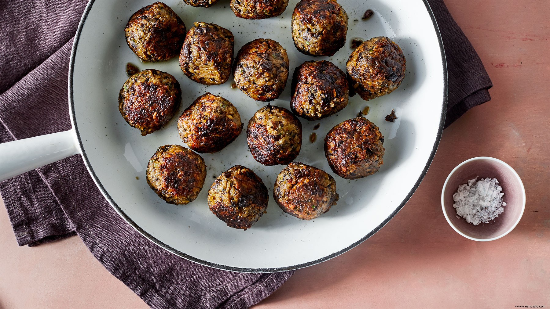 “Albóndigas” De Berenjena Y Champiñones 