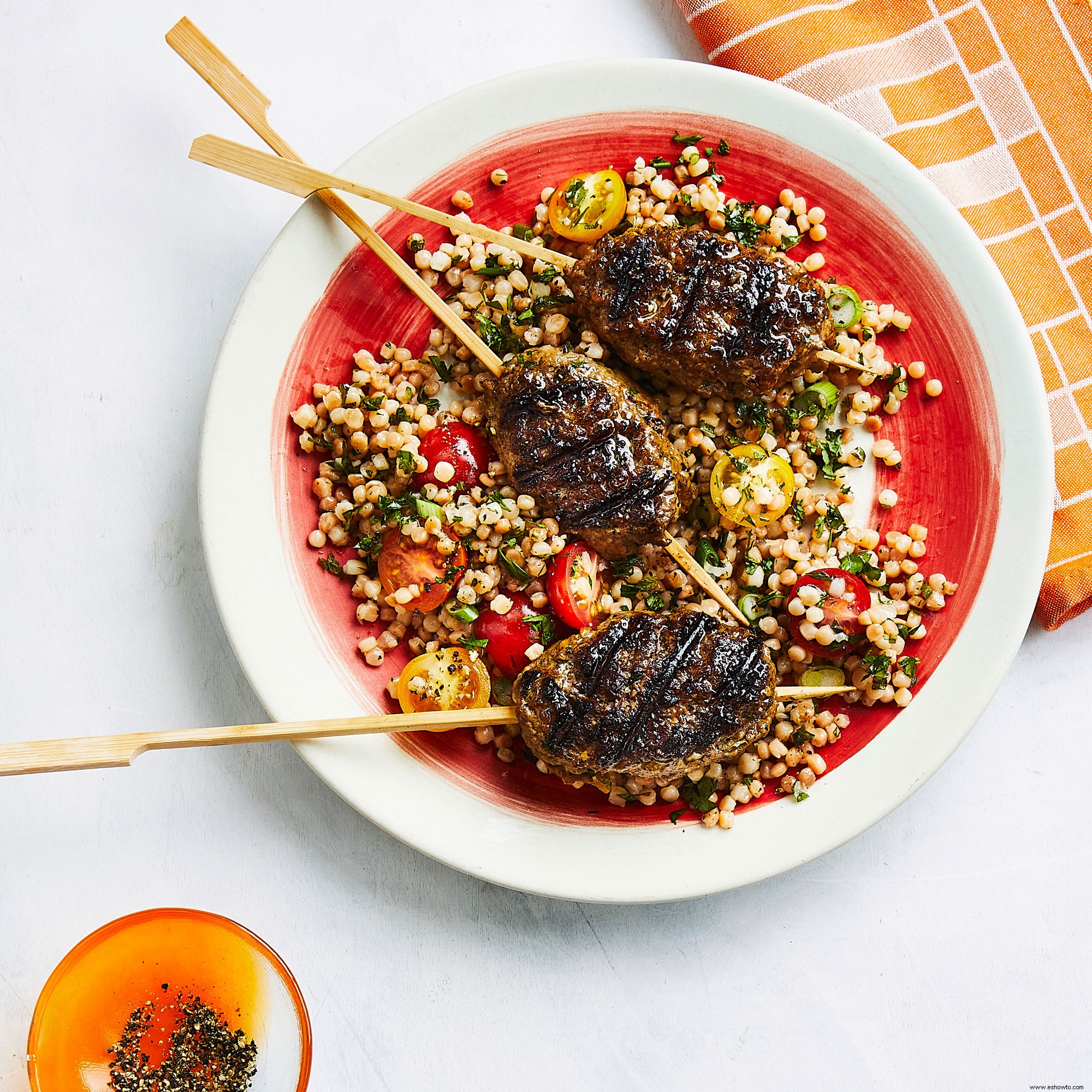 Koftas de Ternera con Cuscús Tostado 