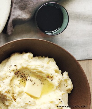 Puré de papas con crema agria 