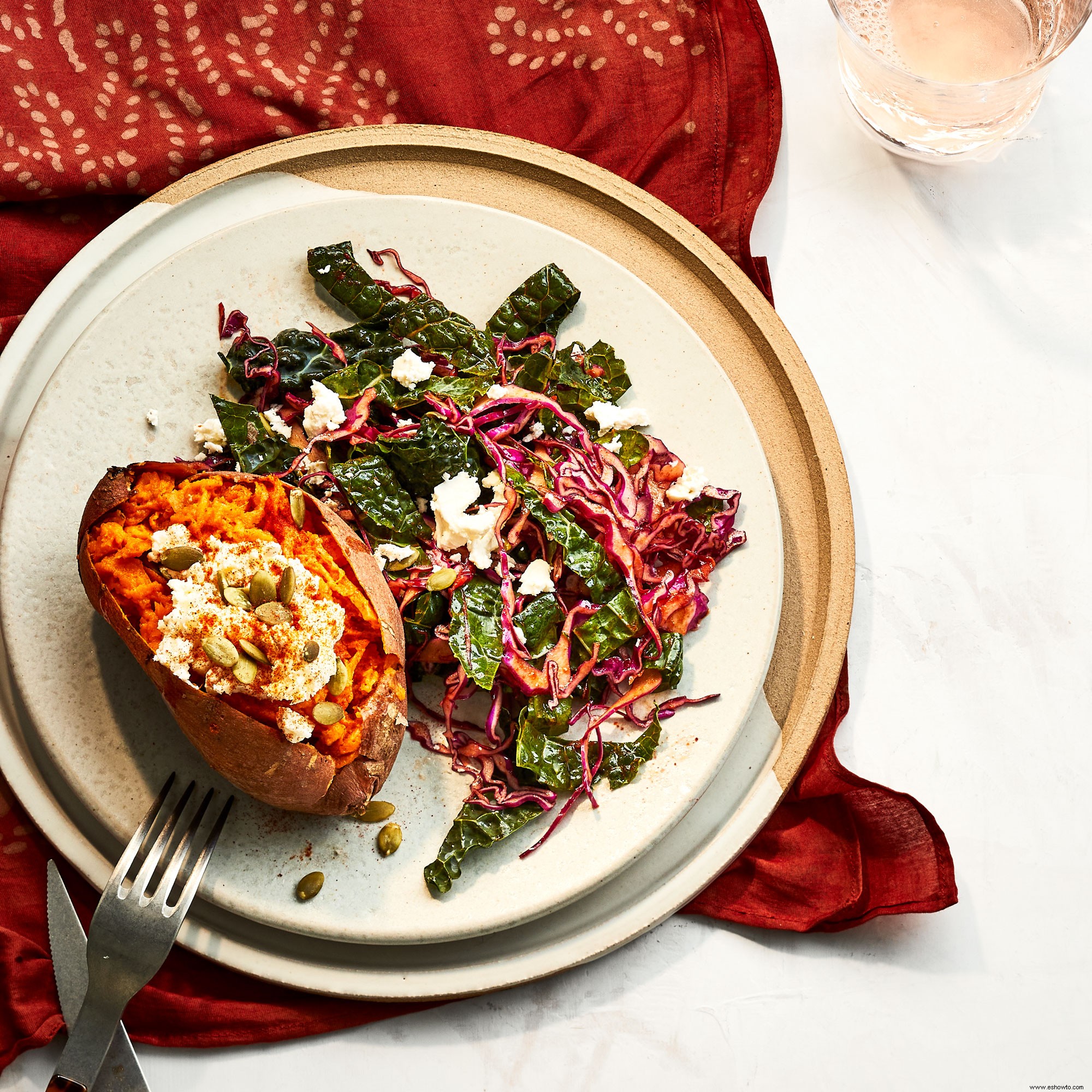 Camotes Al Horno Con Mantequilla De Feta 