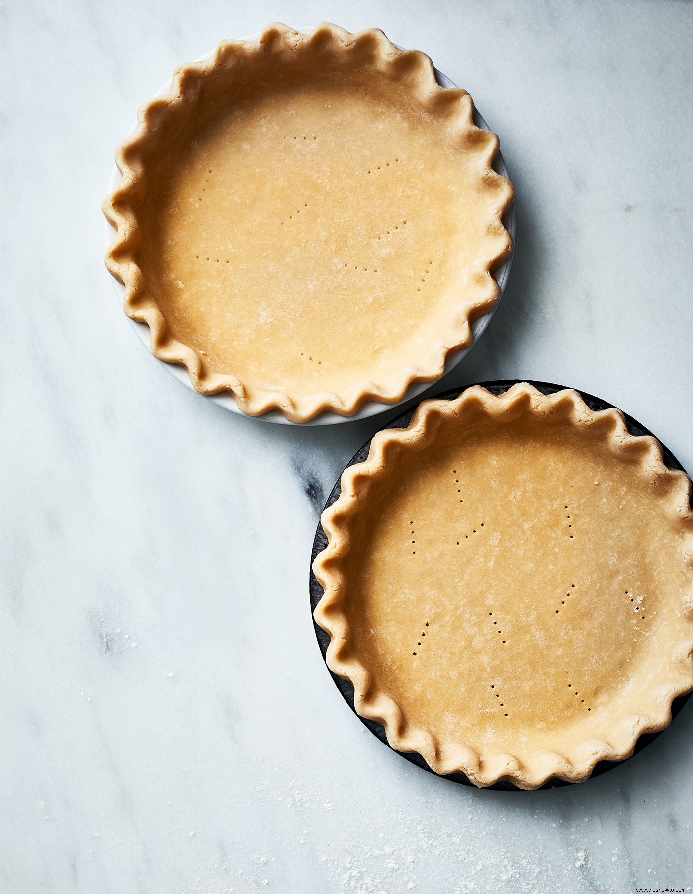 Conchas de pastel congeladas 