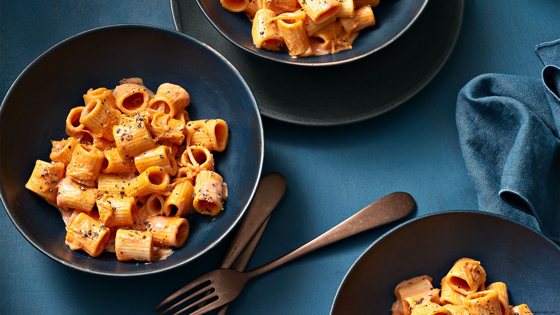 Rigatoni picante con vodka 