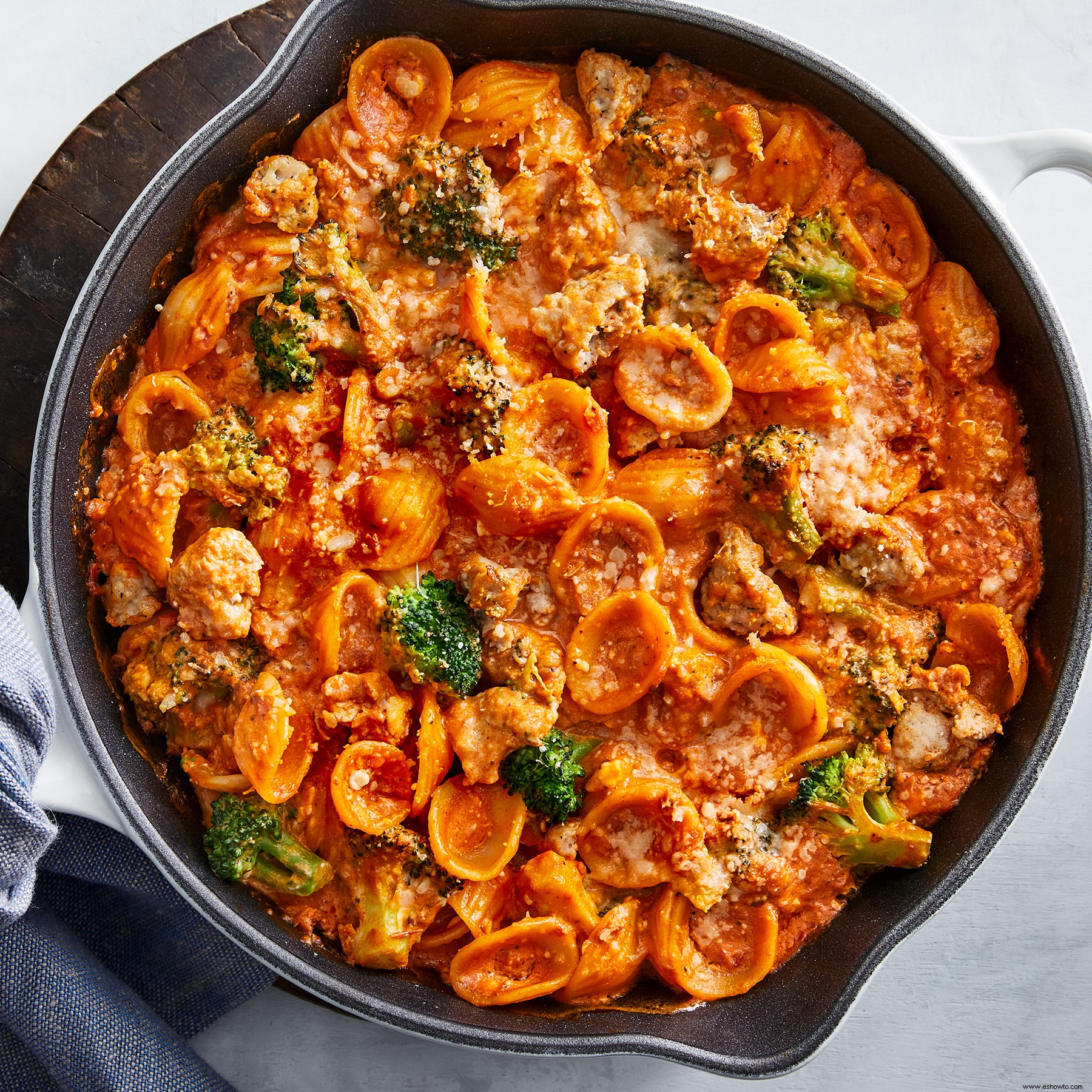 Pasta al horno con queso fácil 