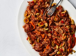 Cerdo Desmenuzado en Olla de Cocción Lenta con Pimientos y Aceitunas: Receta Cubana Fácil