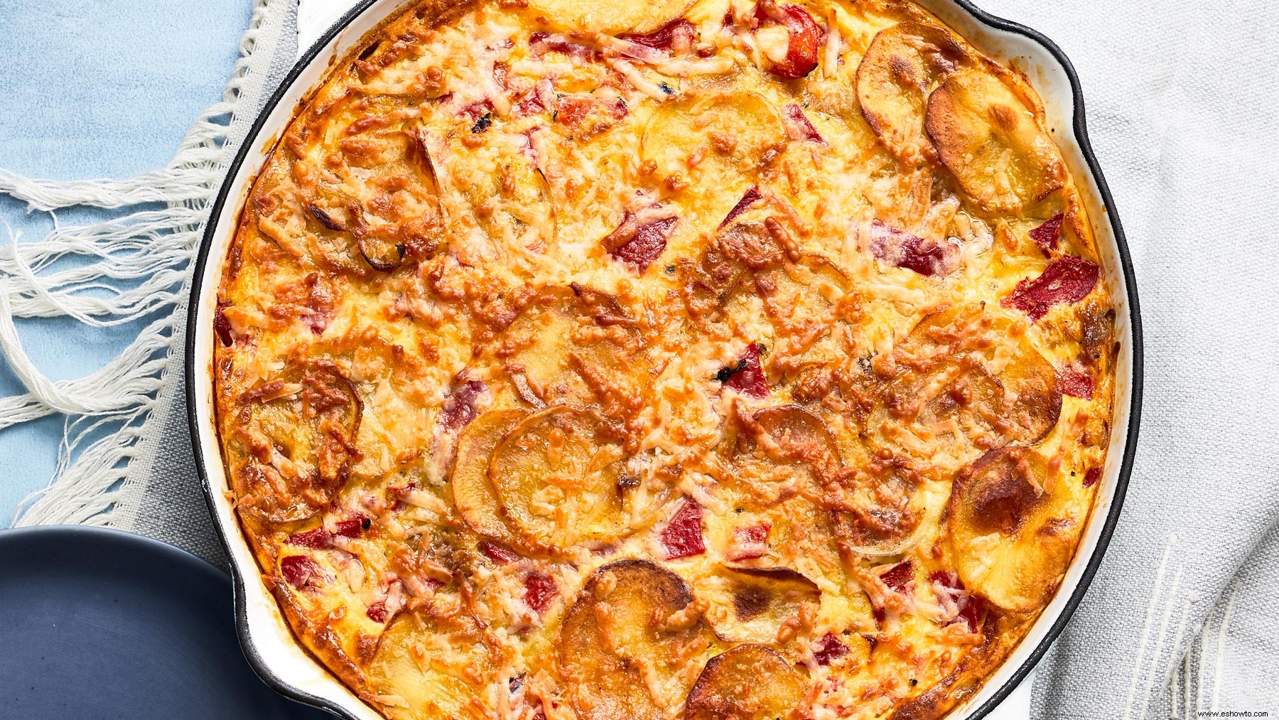 Frittata de patatas con queso 