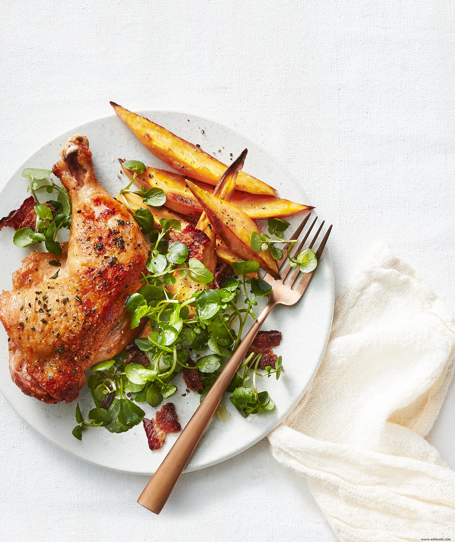 Sartén De Pollo Y Patatas Dulces 