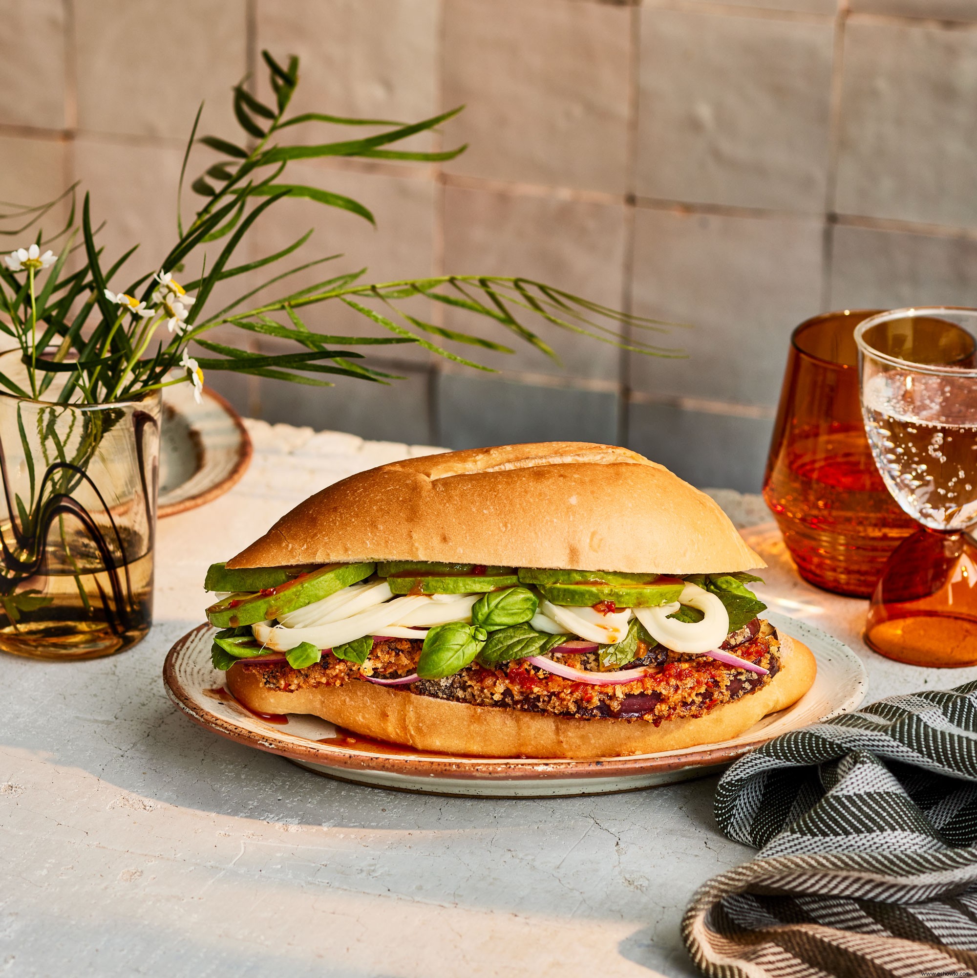 Torta de berenjena a la milanesa 