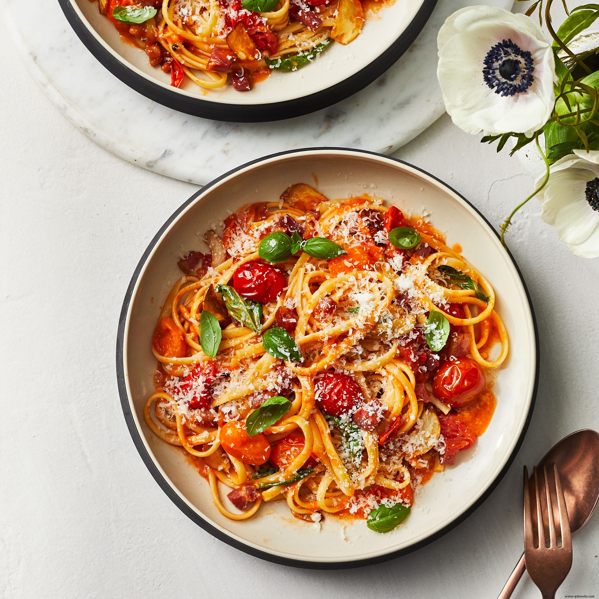 Linguini Con Salsa De Tomate Cherry 