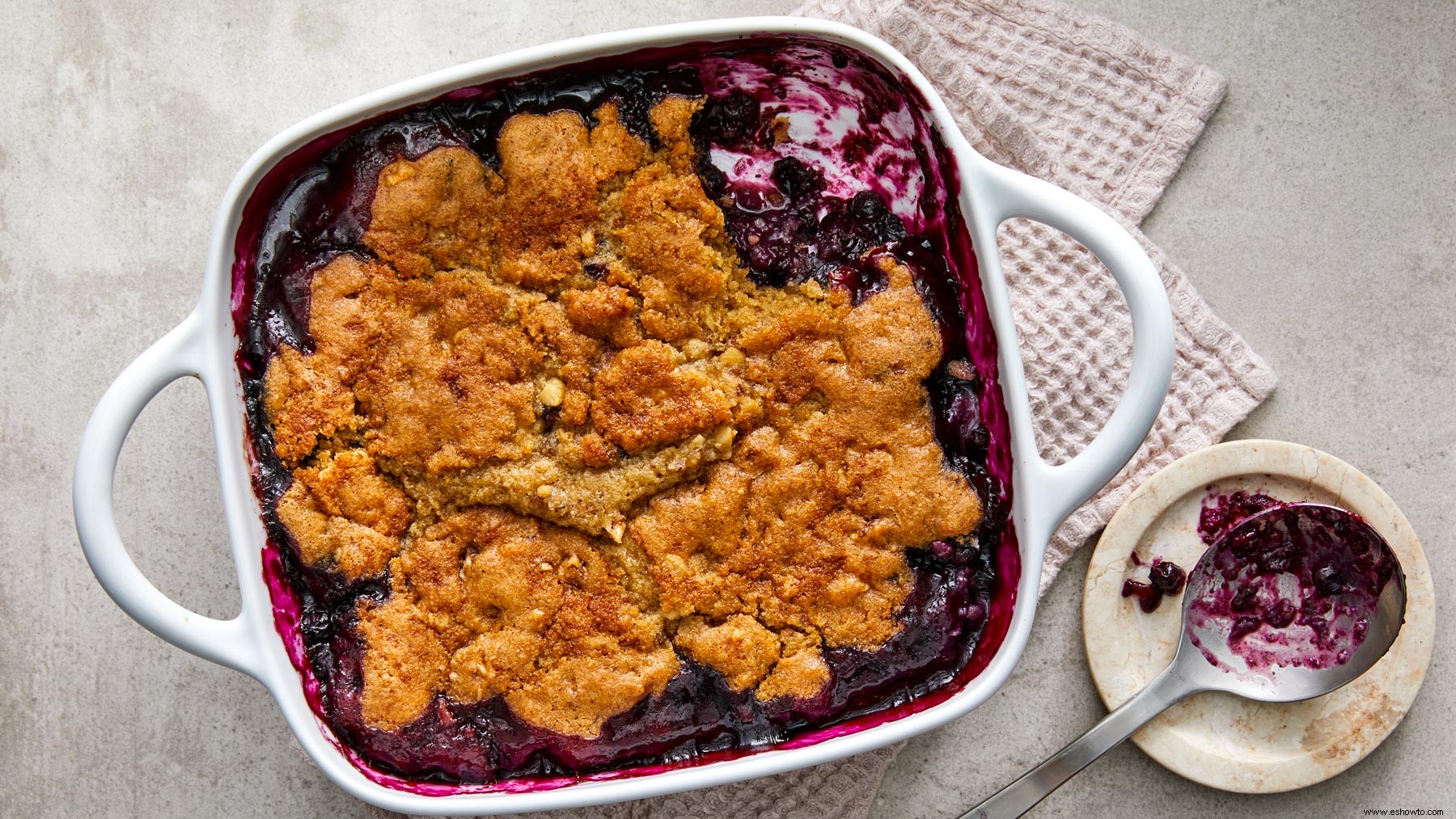 Crumble de bayas y avena 