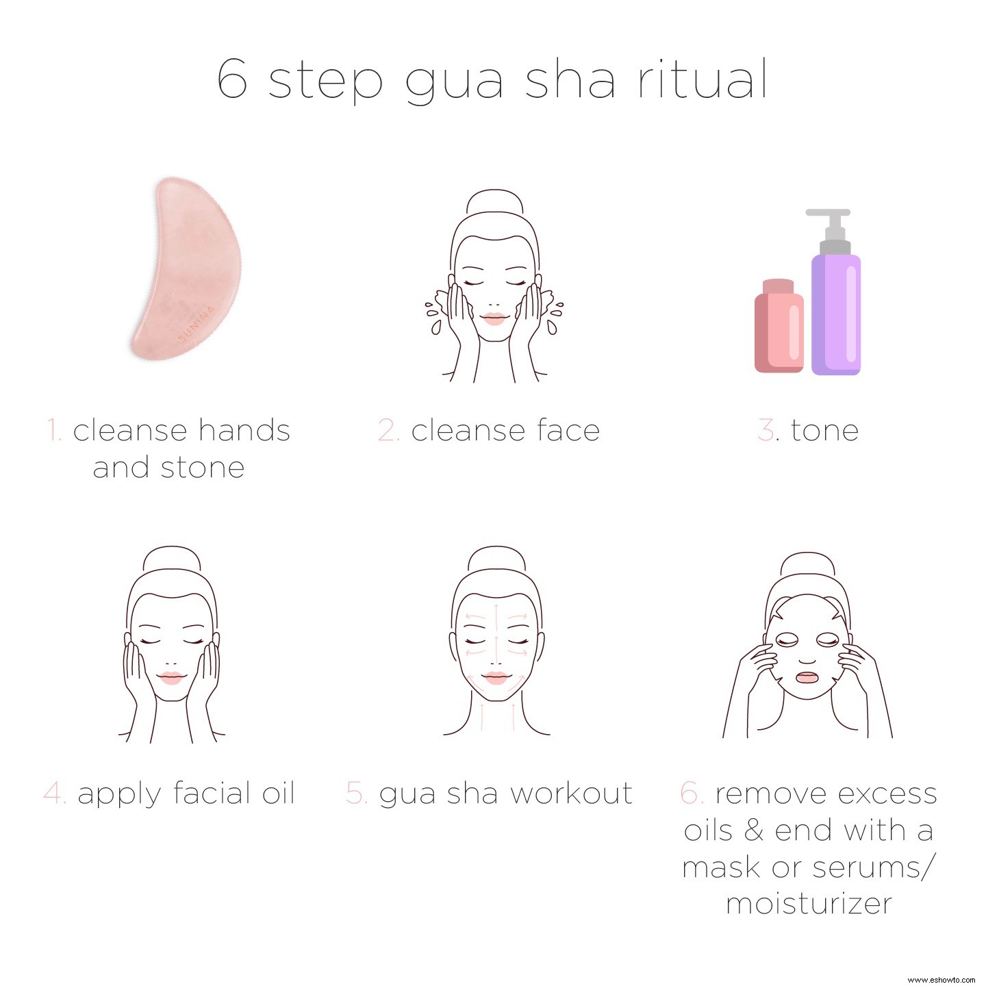 Las herramientas Gua Sha pueden ayudar a deshinchar su rostro:aquí se explica cómo usar una correctamente 