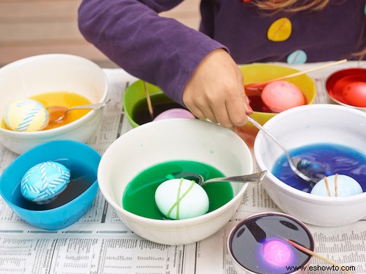 Cómo teñir huevos de Pascua 