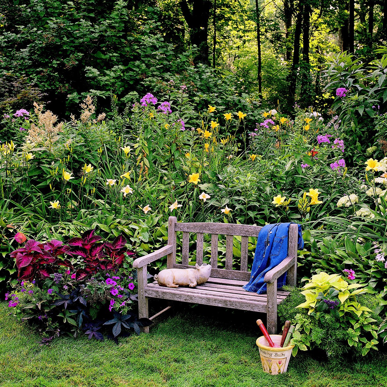 Ilumine un lugar no tan soleado en su jardín con este plan de jardín para sombra parcial 