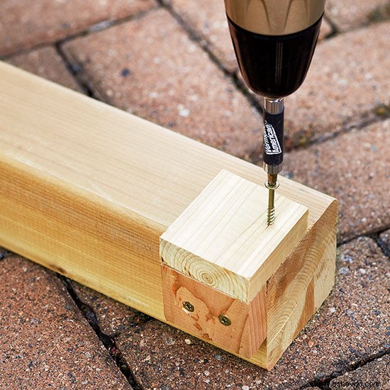 Mesa de hormigón al aire libre de bricolaje 