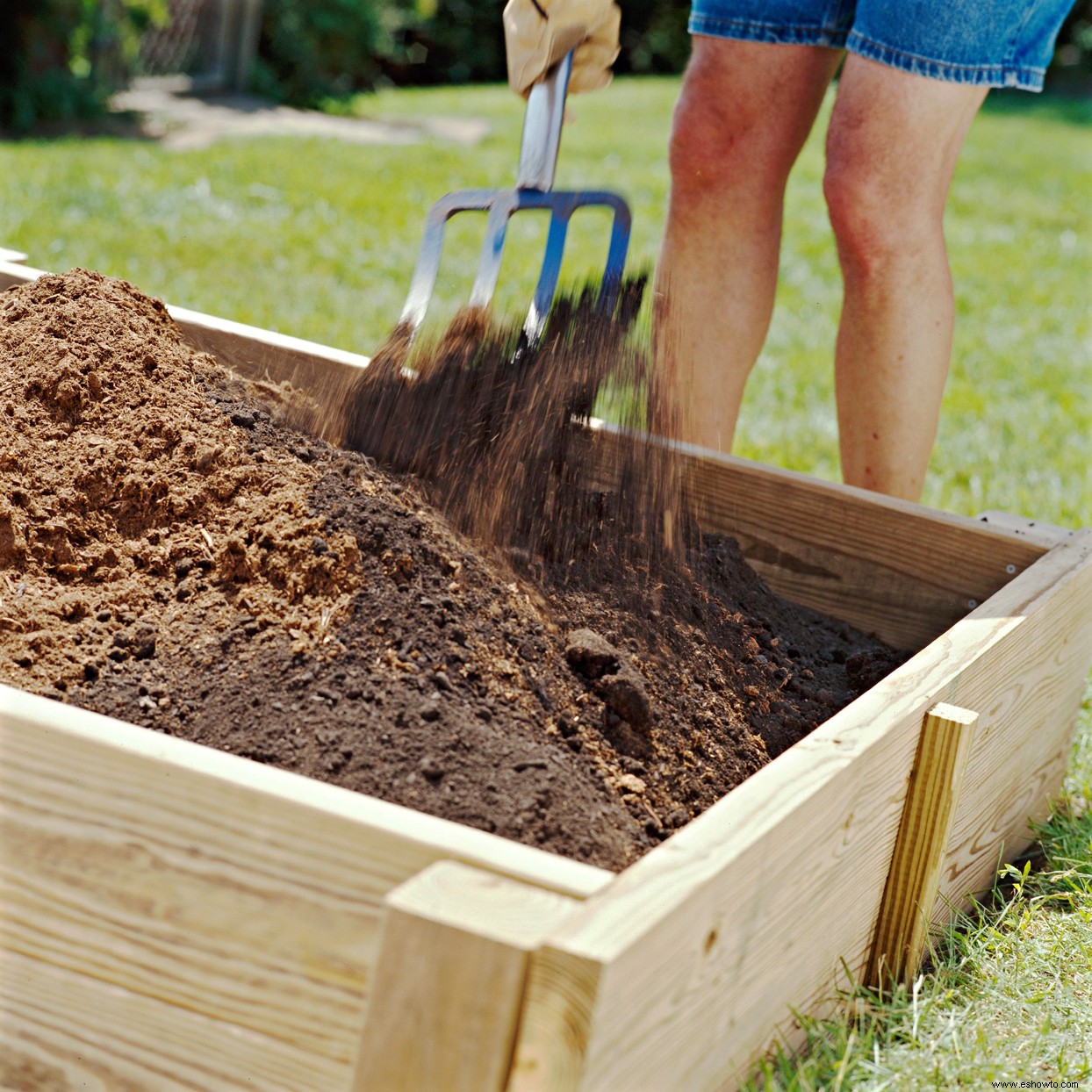 Cómo construir una cama de jardín elevada para cultivar verduras y flores 