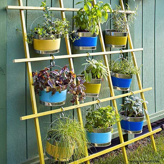 9 jardines verticales de bricolaje para mejores hierbas 