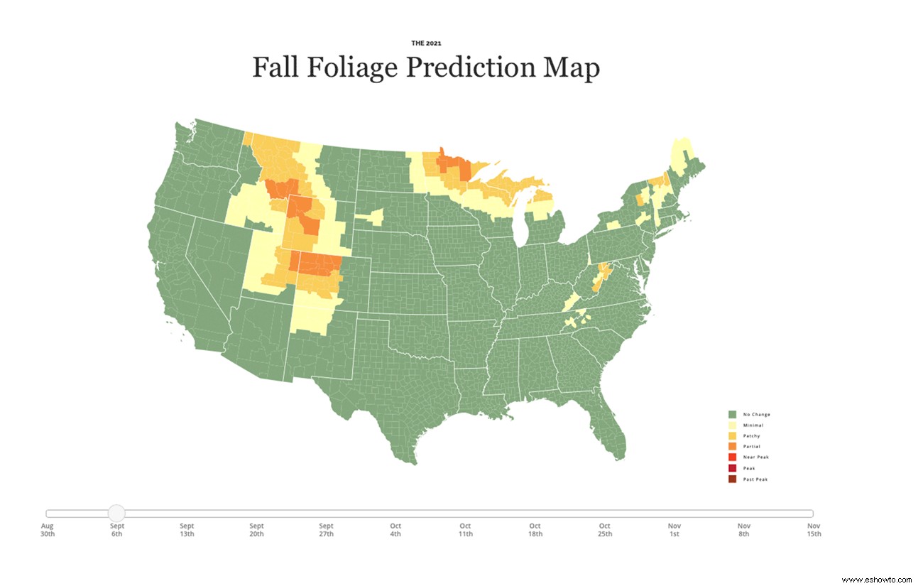 El follaje de otoño podría ser decepcionante para la mayor parte del país este año 