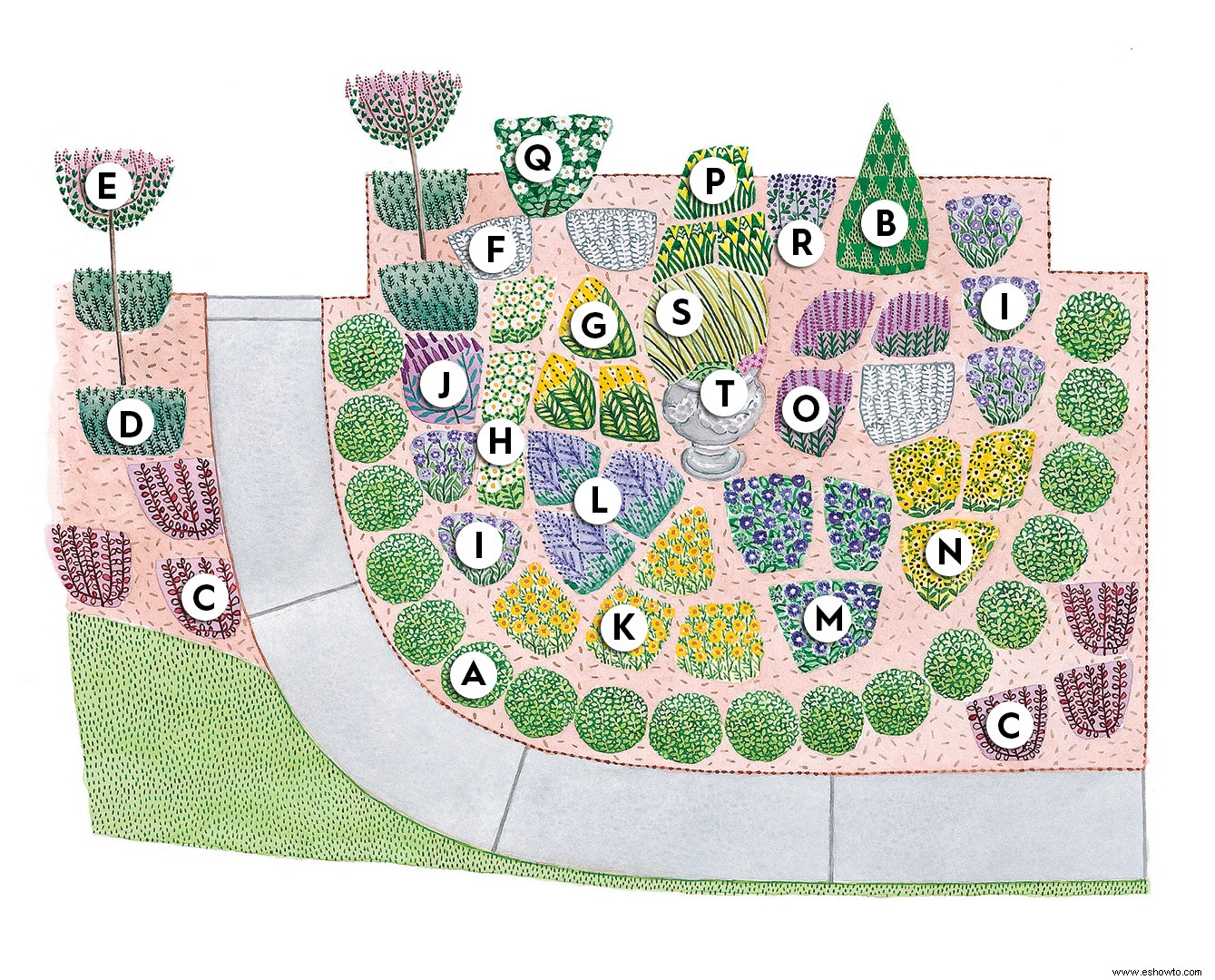 Este Acogedor Jardín en el Patio es Perfecto para Plantar en la Entrada Delantera 