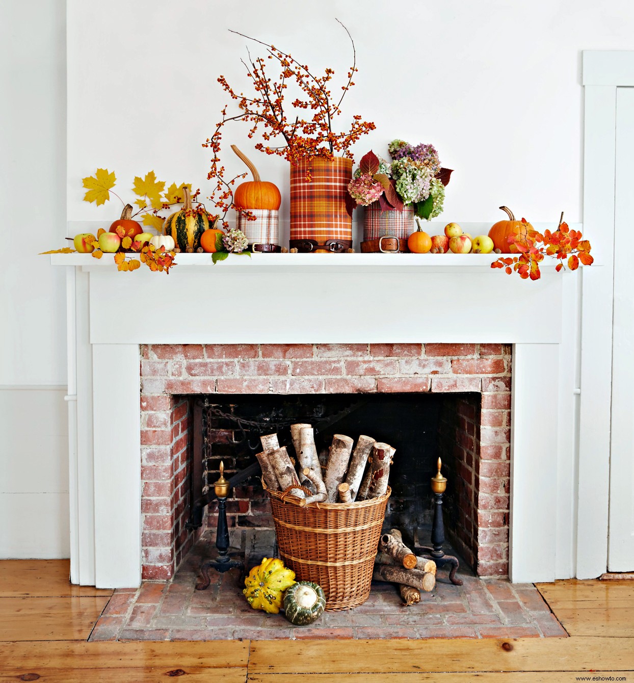 12 ideas de decoración de repisa de otoño para una chimenea festiva 