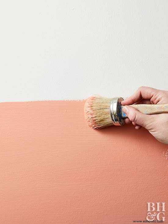 Cómo pintar un tratamiento de pared inspirado en un atardecer 