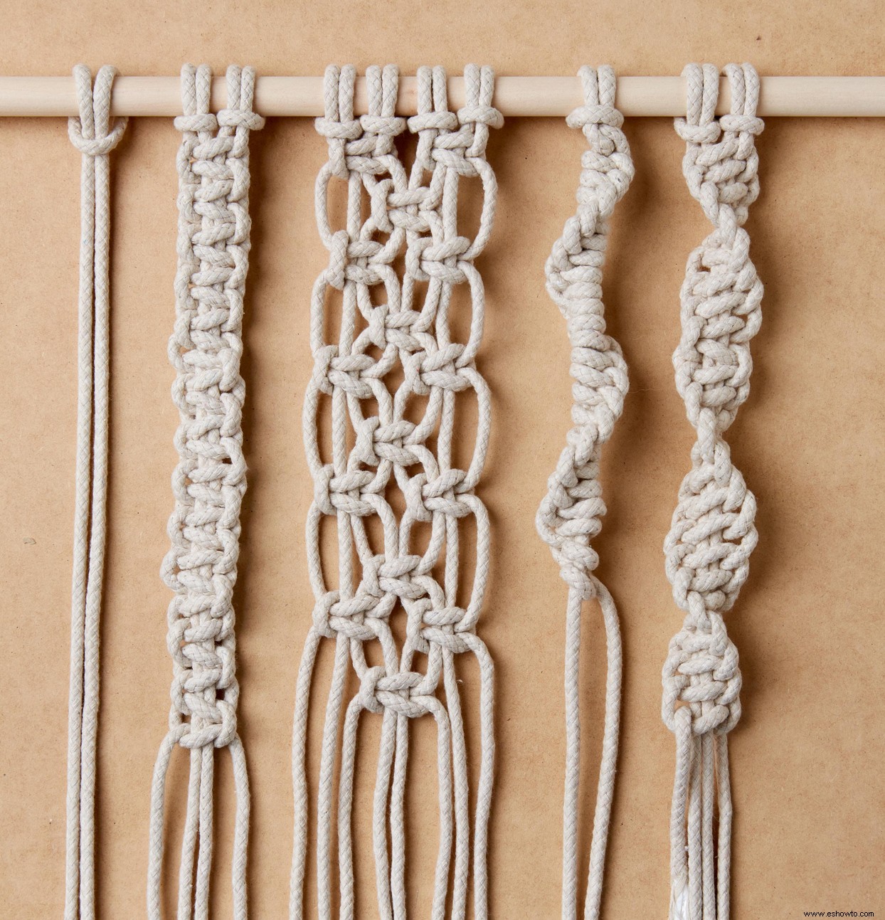 Cómo hacer nudos de macramé para crear tu propia decoración tejida 