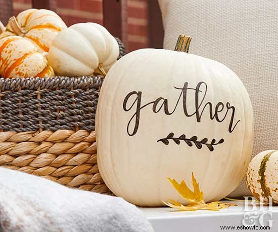 Esta exhibición de puerta de Halloween llena de calabazas es simplemente adorable 