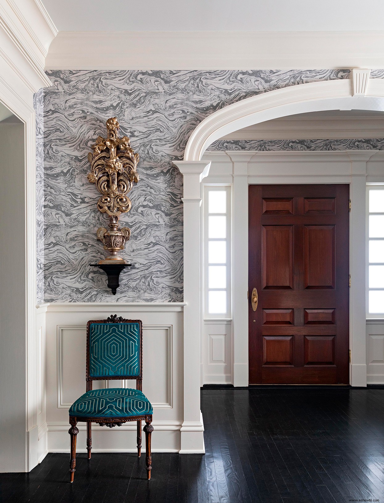 Esta casa está vestida con patrones de moda que parecen sacados directamente de la pasarela 