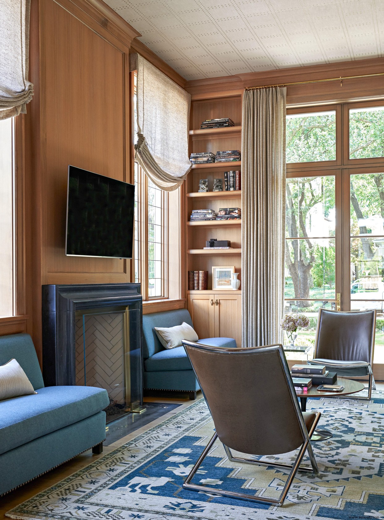 Esta casa familiar de Dallas combina comodidad con estilo clásico 