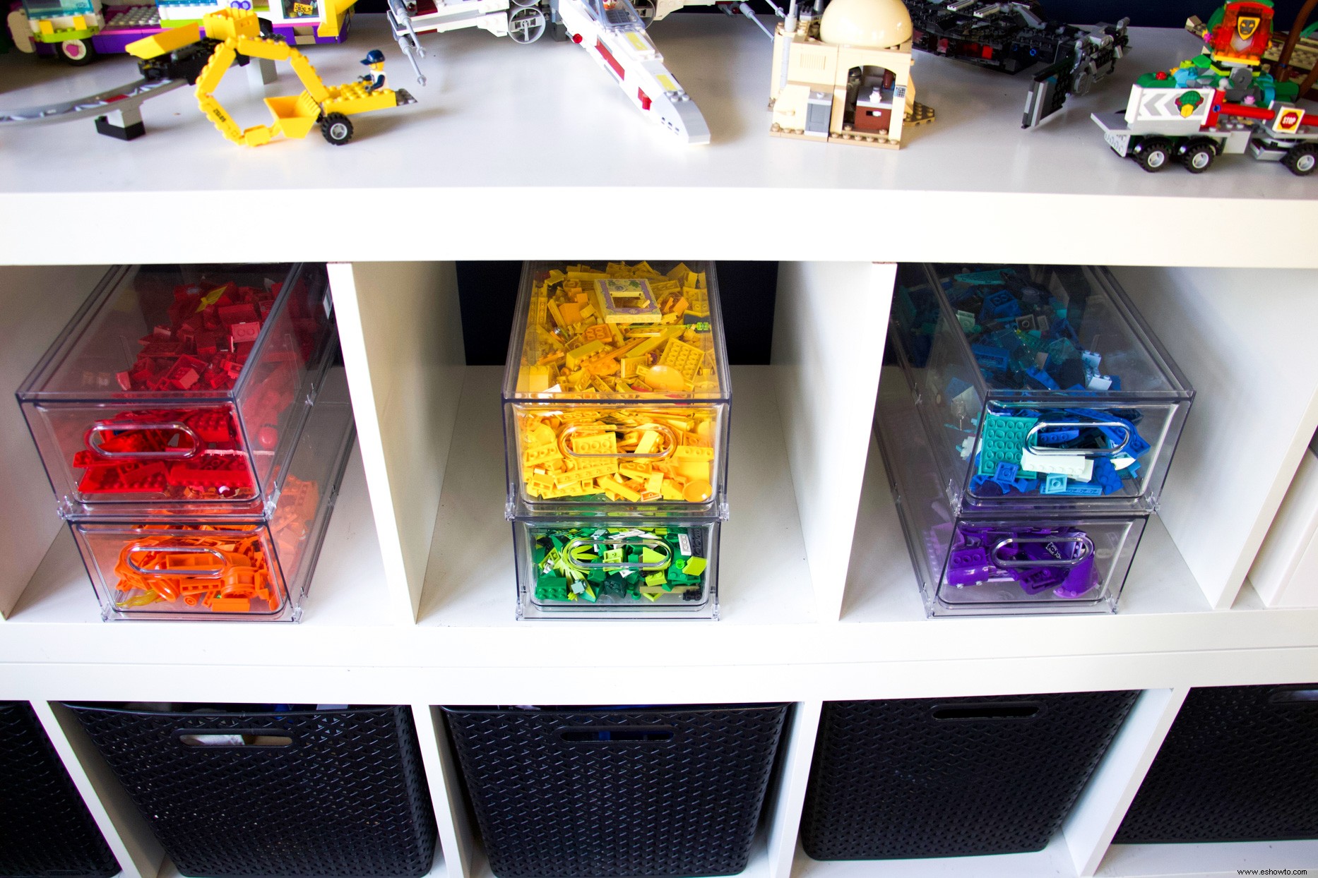 Cómo organizar los ladrillos LEGO por color, conjunto o tipo 