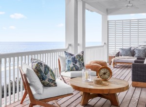 Casa de playa atemporal en la costa del Golfo de Florida: inspirada en colores naturales