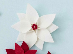 Cómo Hacer Adornos Navideños de Flor de Pascua en Fieltro: Tutorial Fácil Paso a Paso