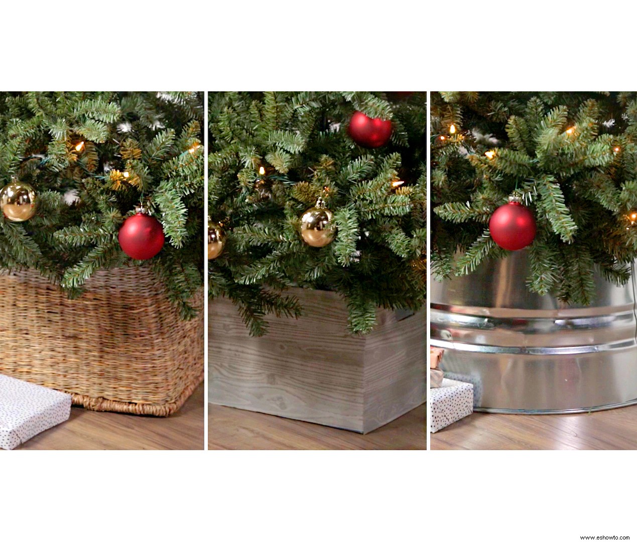 3 formas económicas de crear collares de árboles de Navidad de bricolaje 