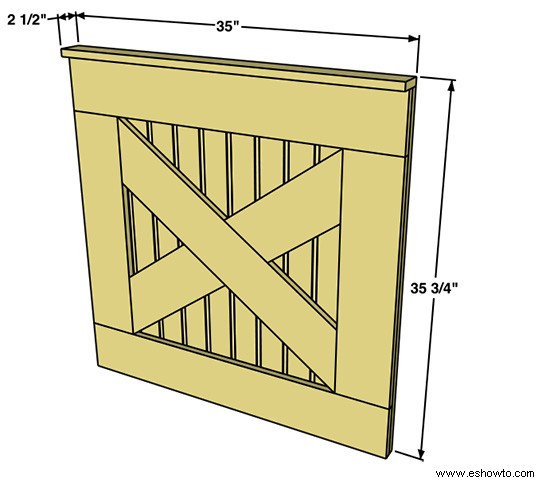 Haga su propia puerta de escalera estilo puerta de granero 