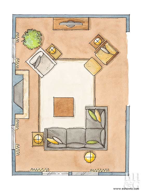 Ideas de diseño de muebles de sala de estar 