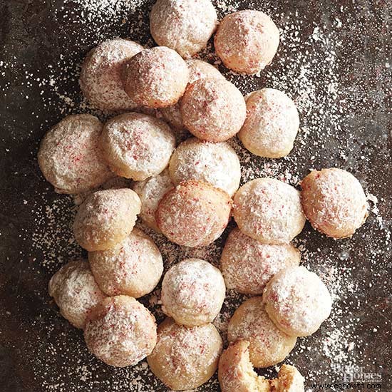 bolas de nieve de menta 