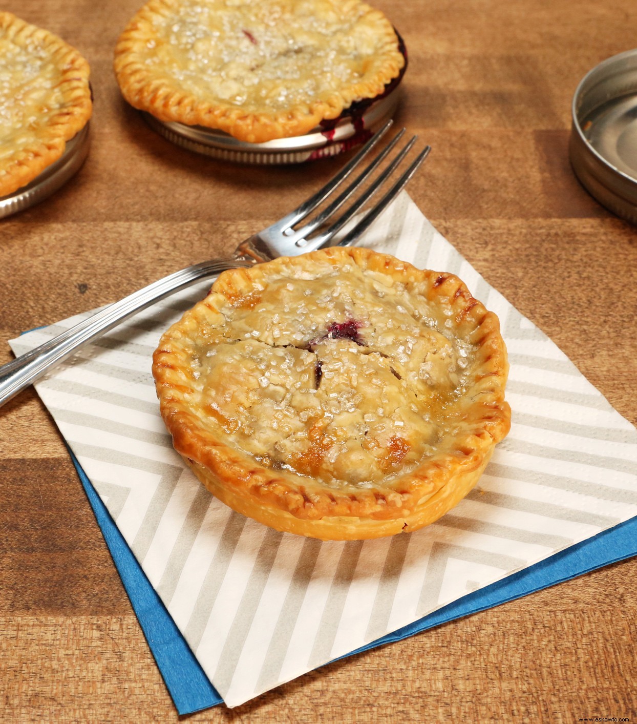 Pastel de tapa de tarro de albañil 