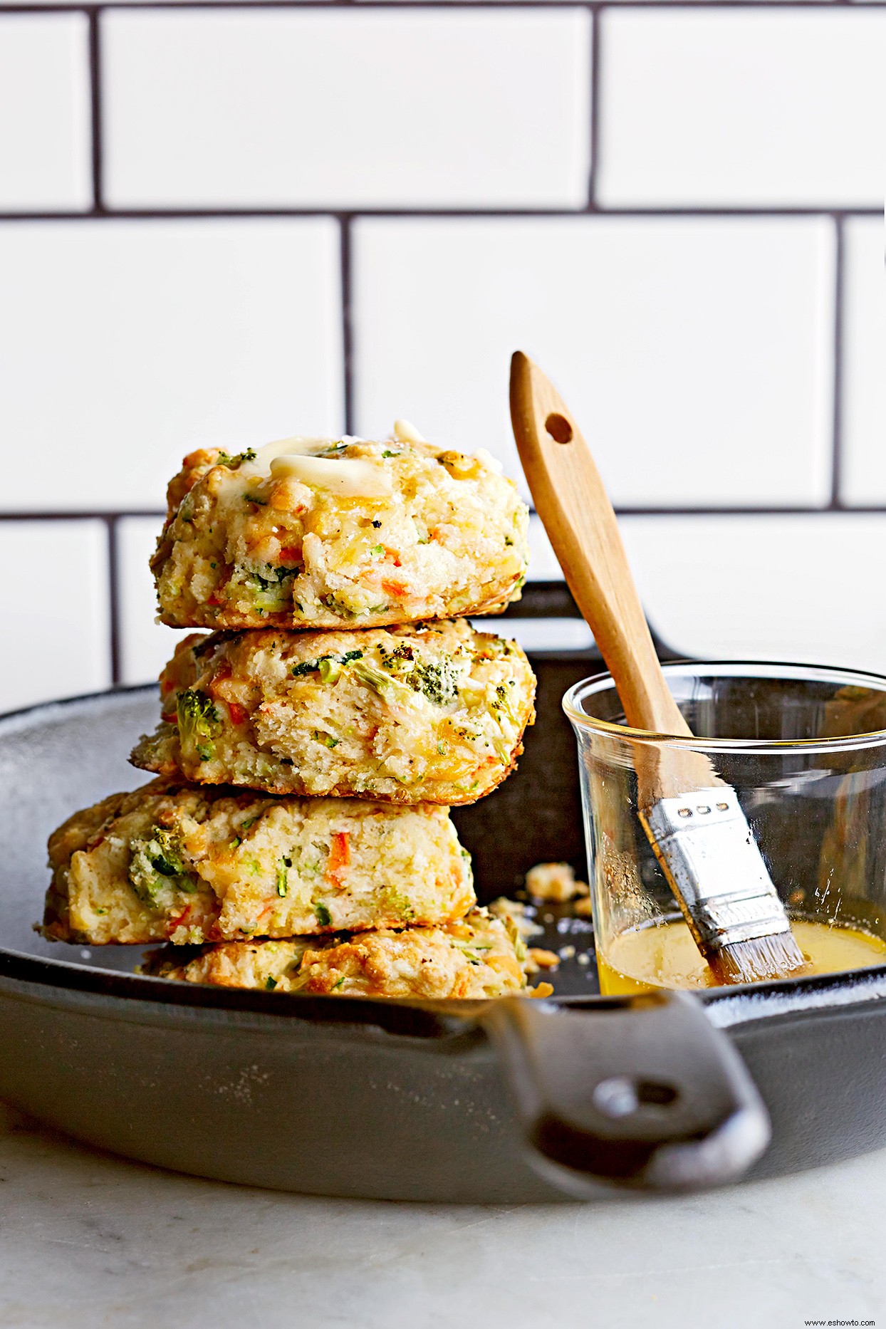 Galletas De Sartén De Vegetales 