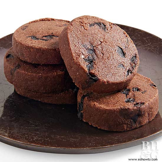 Galletas de chocolate y aceitunas 