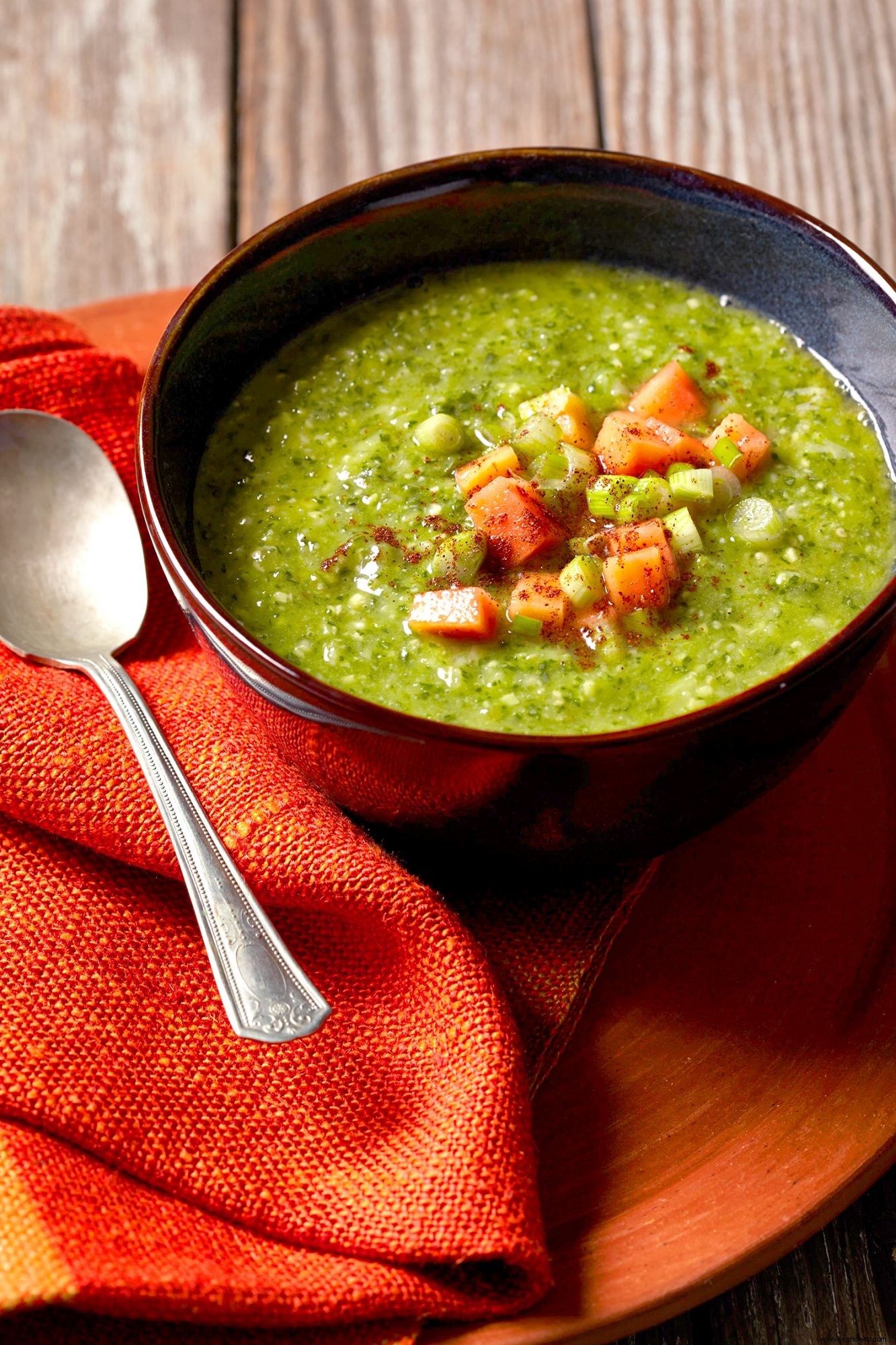 Gazpacho Verde con Papaya 