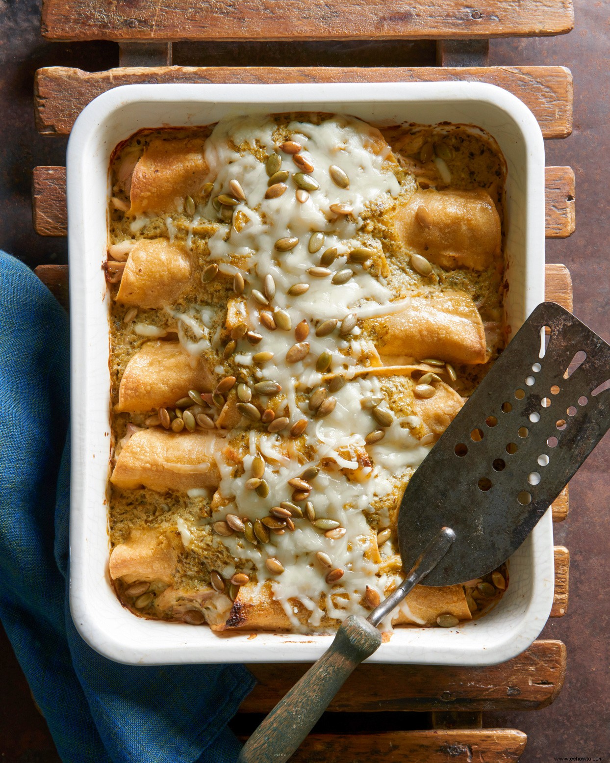 Enchiladas De Pavo En Salsa Verde Cremosa 